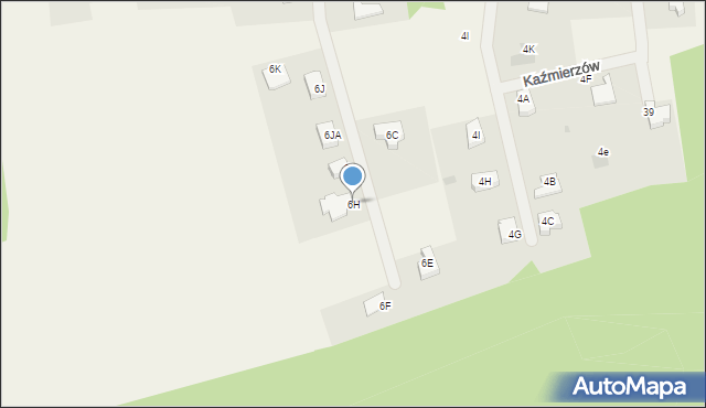 Kaźmierzów, Kaźmierzów, 6H, mapa Kaźmierzów