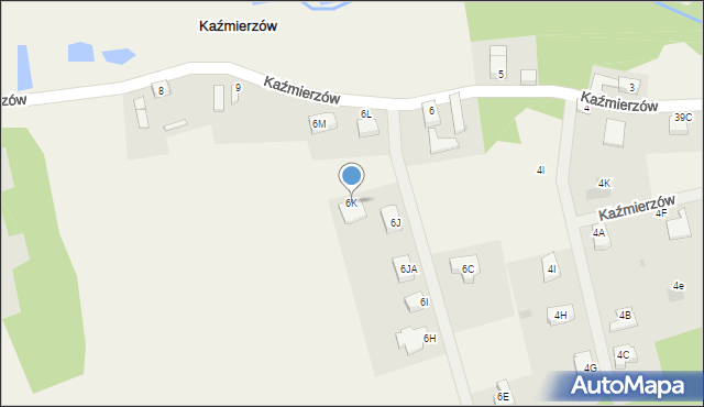 Kaźmierzów, Kaźmierzów, 6K, mapa Kaźmierzów