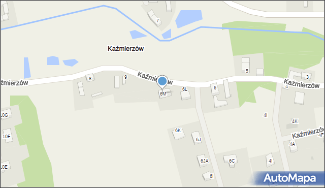 Kaźmierzów, Kaźmierzów, 6M, mapa Kaźmierzów
