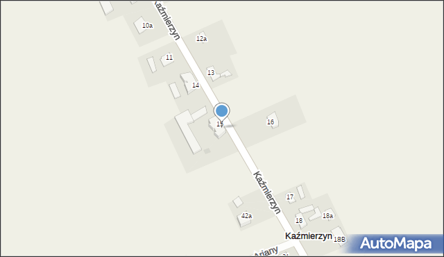 Kaźmierzyn, Kaźmierzyn, 15a, mapa Kaźmierzyn
