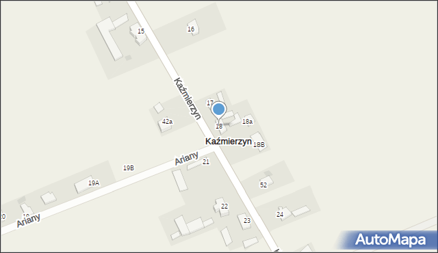 Kaźmierzyn, Kaźmierzyn, 18, mapa Kaźmierzyn