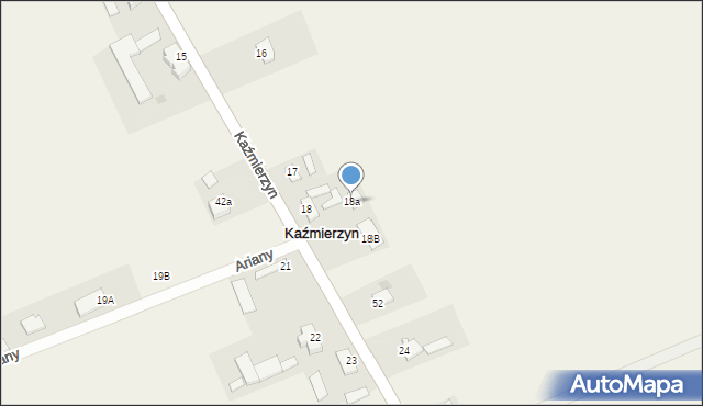 Kaźmierzyn, Kaźmierzyn, 18a, mapa Kaźmierzyn