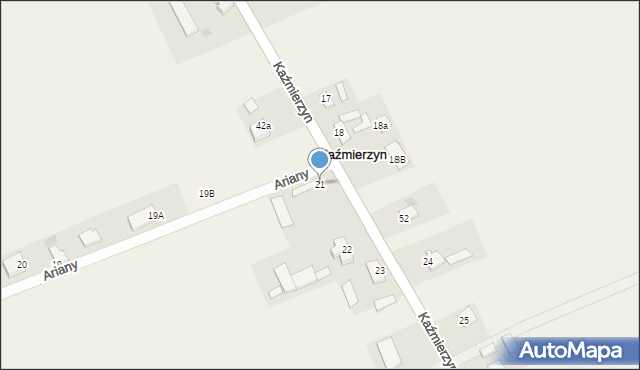Kaźmierzyn, Kaźmierzyn, 21, mapa Kaźmierzyn