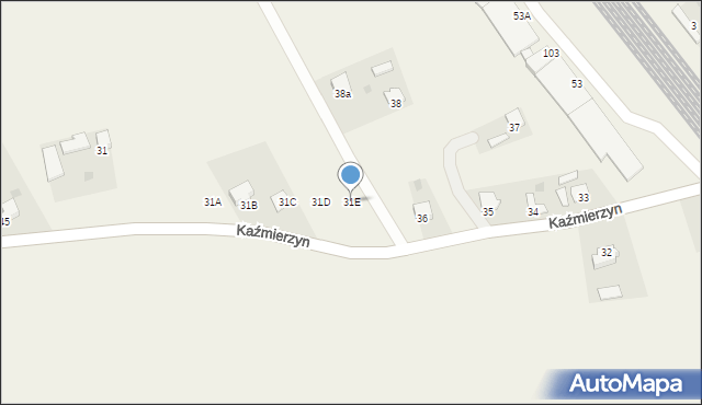 Kaźmierzyn, Kaźmierzyn, 31E, mapa Kaźmierzyn