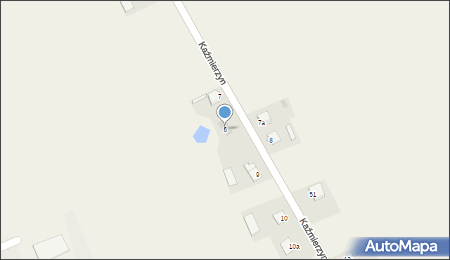 Kaźmierzyn, Kaźmierzyn, 7b, mapa Kaźmierzyn