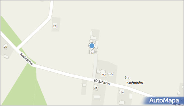 Kaźmirów, Kaźmirów, 27, mapa Kaźmirów