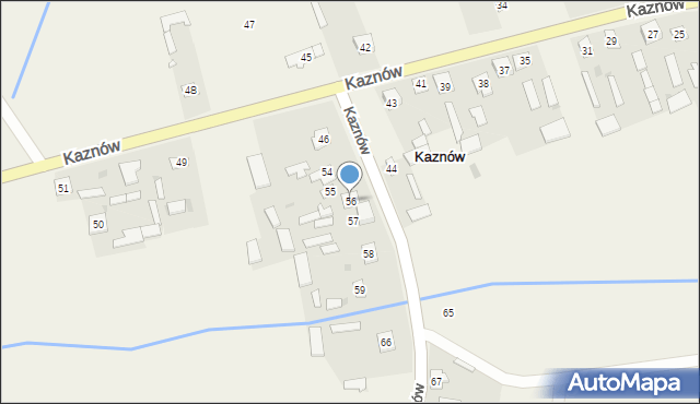 Kaznów, Kaznów, 56, mapa Kaznów