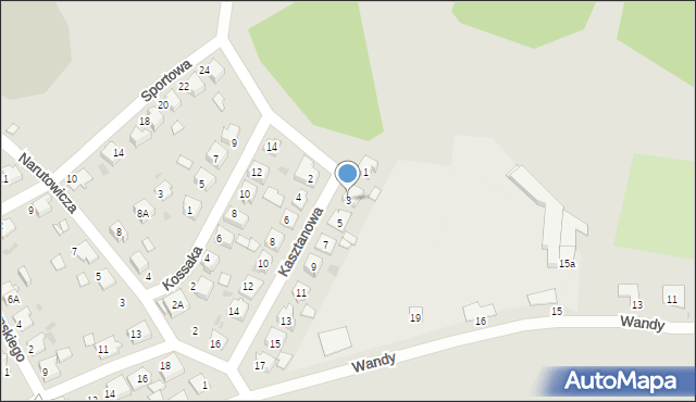 Kędzierzyn-Koźle, Kasztanowa, 3, mapa Kędzierzyna-Koźle