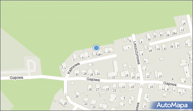 Kędzierzyn-Koźle, Kalinowa, 9, mapa Kędzierzyna-Koźle