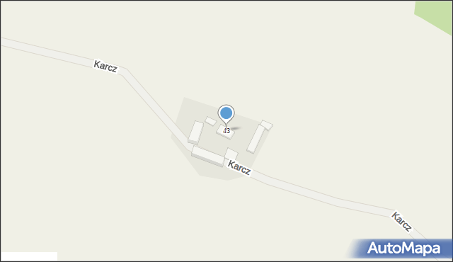 Kiedrowice, Karcz, 43, mapa Kiedrowice