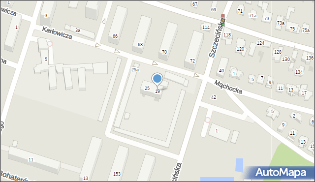 Kielce, Karłowicza Mieczysława, 19, mapa Kielc
