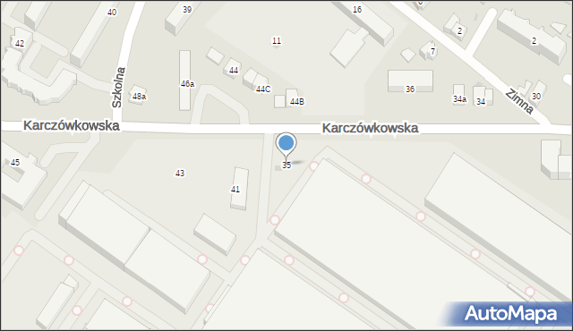 Kielce, Karczówkowska, 35, mapa Kielc