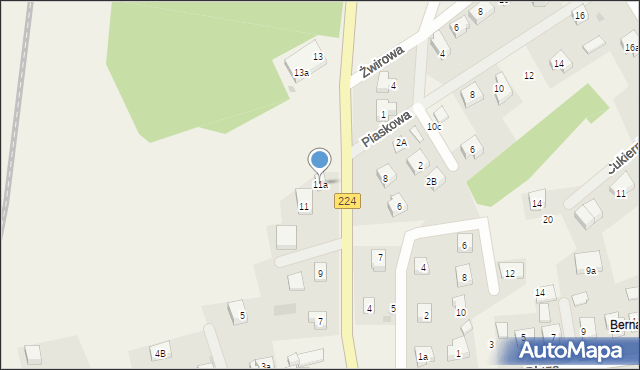 Kiełpino, Kartuska, 11a, mapa Kiełpino