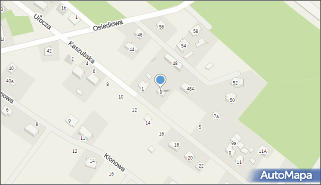 Kiełpino, Kaszubska, 3, mapa Kiełpino