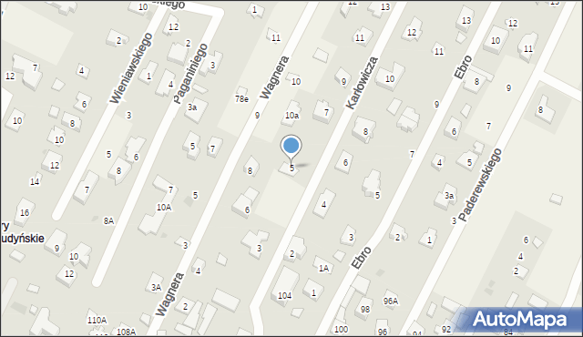 Klaudyn, Karłowicza Mieczysława, 5, mapa Klaudyn