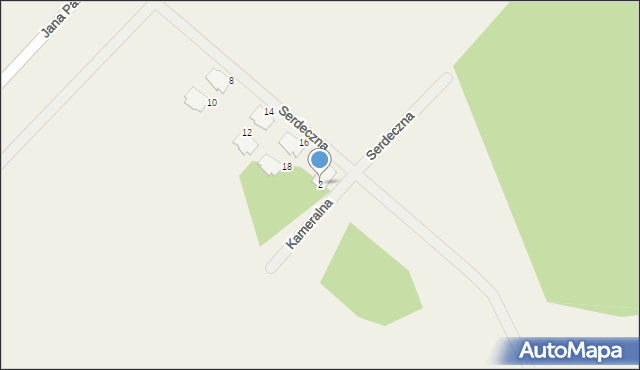 Klembów, Kameralna, 2, mapa Klembów