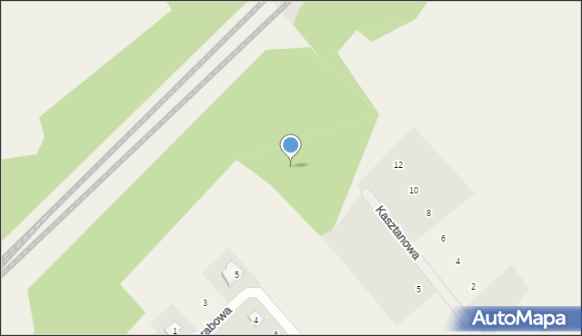 Klepacze, Kasztanowa, 15, mapa Klepacze