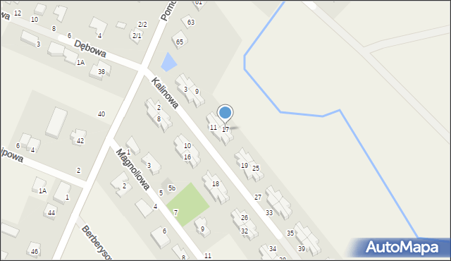 Kleszczewko, Kalinowa, 17, mapa Kleszczewko