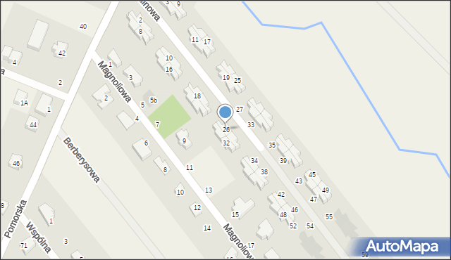 Kleszczewko, Kalinowa, 26, mapa Kleszczewko