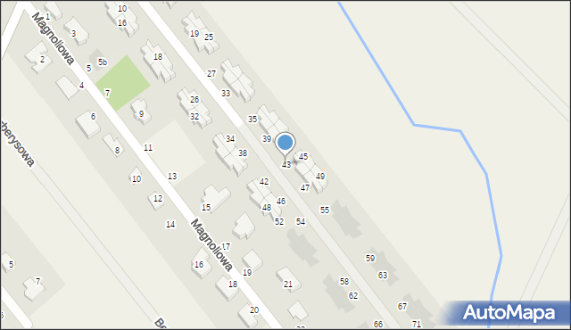 Kleszczewko, Kalinowa, 43, mapa Kleszczewko