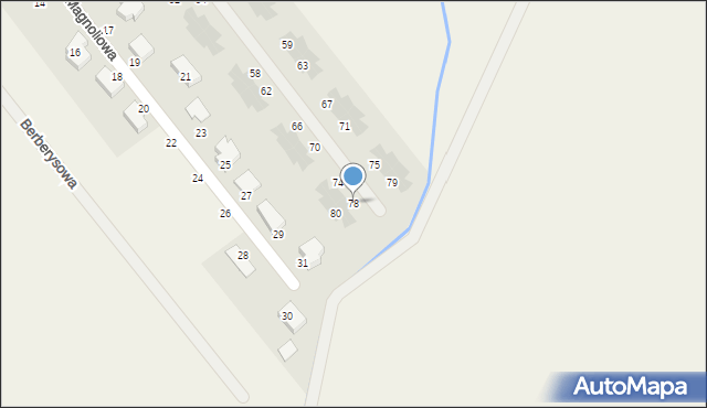 Kleszczewko, Kalinowa, 78, mapa Kleszczewko