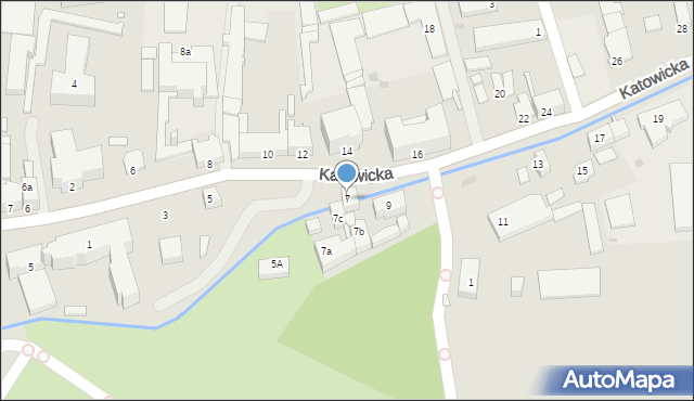 Kluczbork, Katowicka, 7, mapa Kluczbork