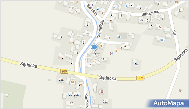 Kluszkowce, Karmelicka, 13, mapa Kluszkowce