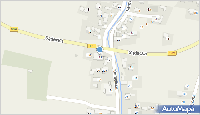 Kluszkowce, Karmelicka, 18, mapa Kluszkowce
