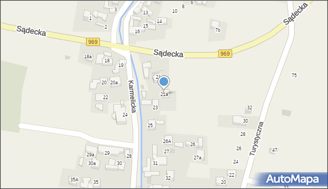 Kluszkowce, Karmelicka, 21a, mapa Kluszkowce