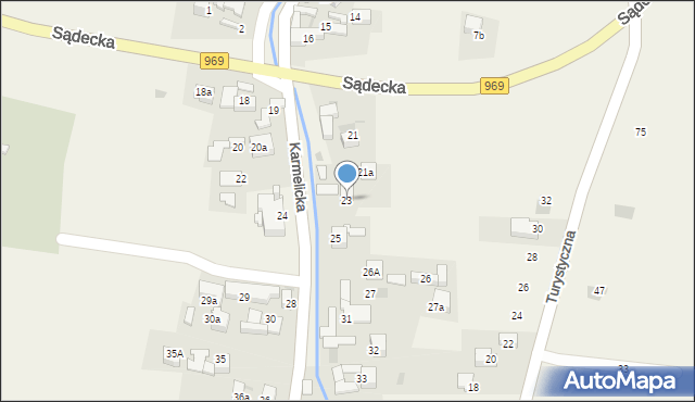 Kluszkowce, Karmelicka, 23, mapa Kluszkowce