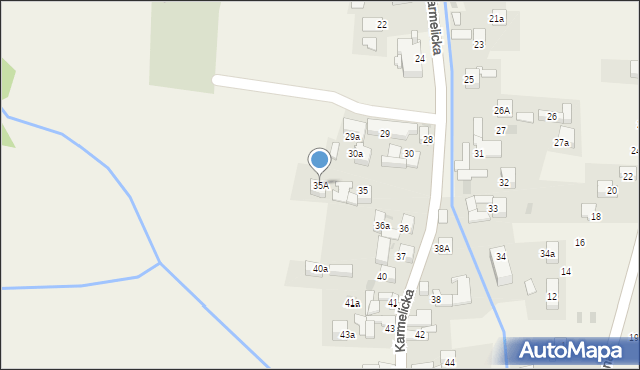 Kluszkowce, Karmelicka, 35A, mapa Kluszkowce