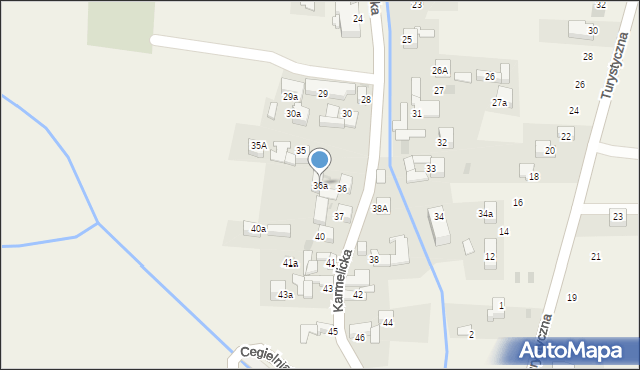 Kluszkowce, Karmelicka, 36a, mapa Kluszkowce