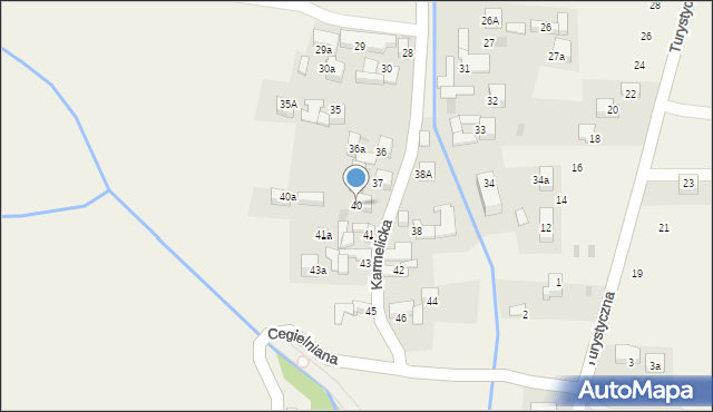 Kluszkowce, Karmelicka, 40, mapa Kluszkowce