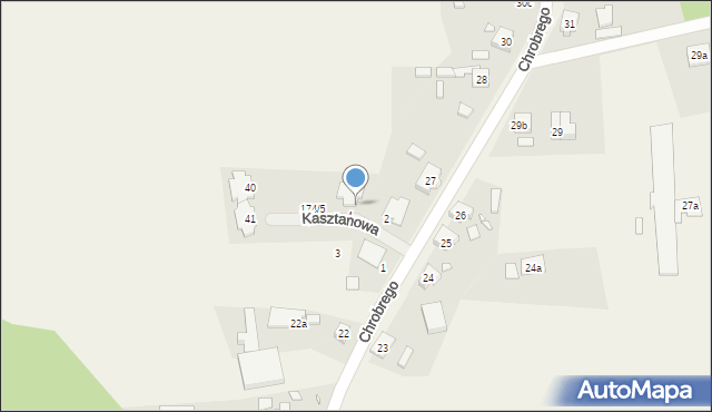 Kobylanka, Kasztanowa, 4a, mapa Kobylanka