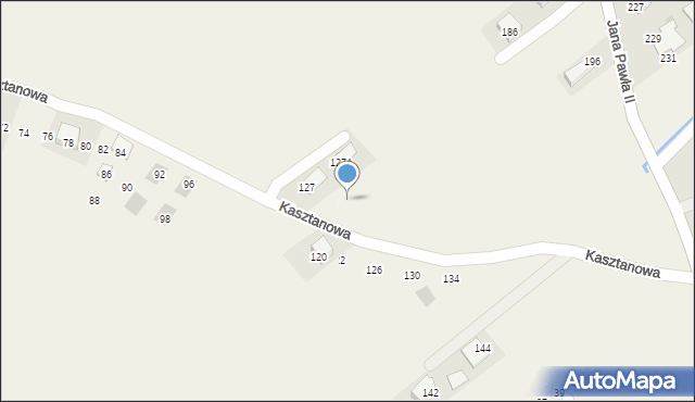 Kobylany, Kasztanowa, 131, mapa Kobylany
