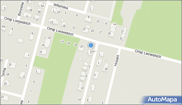 Kobyłka, Kawalerii, 2, mapa Kobyłka