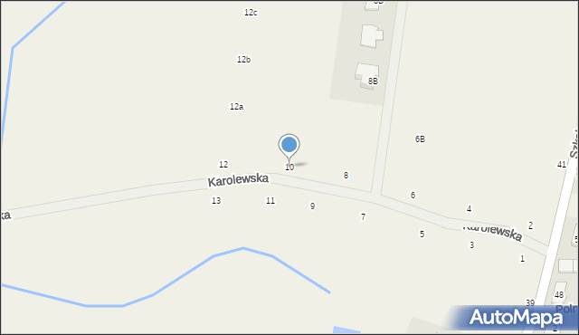 Kobylniki, Karolewska, 10, mapa Kobylniki