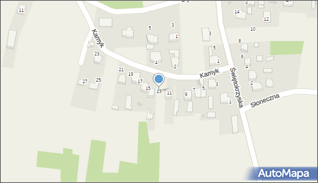 Kolbark, Kamyk, 13, mapa Kolbark