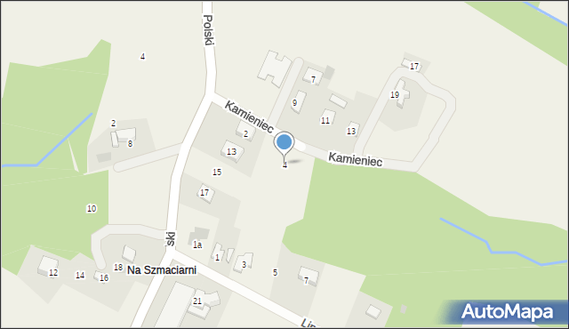 Konary, Kamieniec, 4, mapa Konary