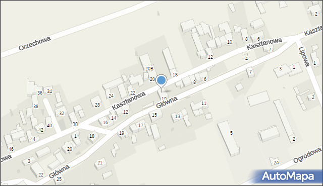 Konary, Kasztanowa, 20C, mapa Konary