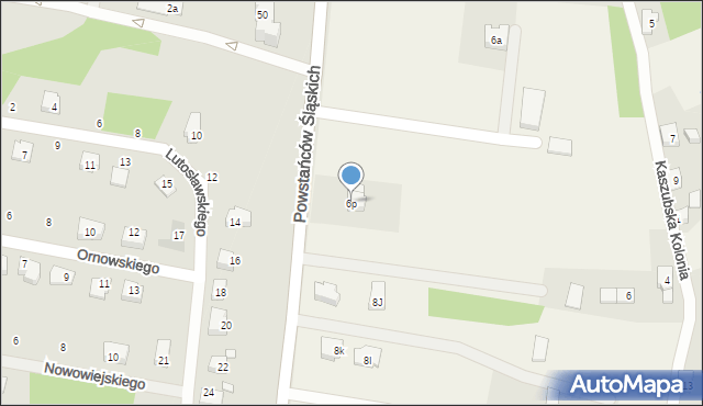 Konradów, Kaszubska Kolonia, 6p, mapa Konradów