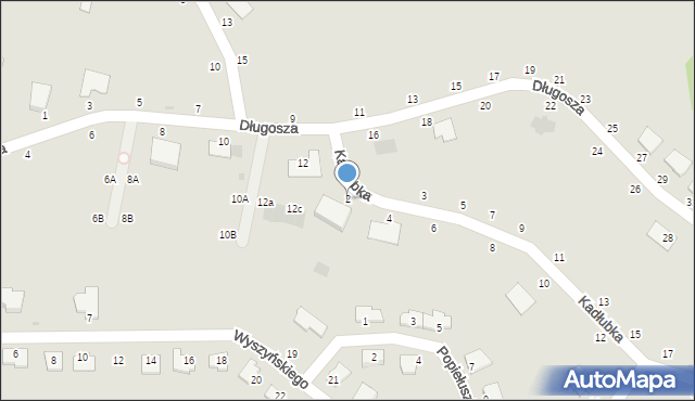 Końskie, Kadłubka Wincentego, bp., 2, mapa Końskie