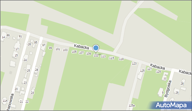 Konstancin-Jeziorna, Kabacka, 111, mapa Konstancin-Jeziorna