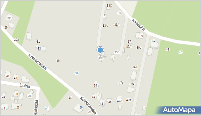 Konstancin-Jeziorna, Kabacka, 33B, mapa Konstancin-Jeziorna