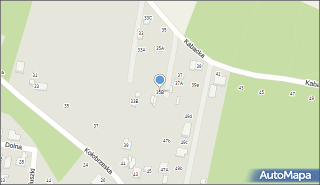 Konstancin-Jeziorna, Kabacka, 35B, mapa Konstancin-Jeziorna