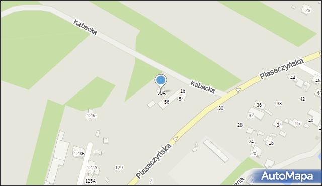 Konstancin-Jeziorna, Kabacka, 56A, mapa Konstancin-Jeziorna