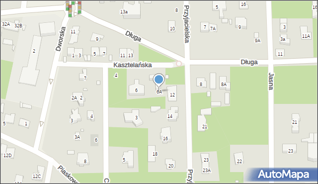 Konstancin-Jeziorna, Kasztelańska, 6A, mapa Konstancin-Jeziorna