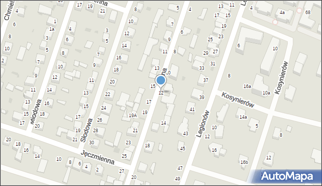 Konstantynów Łódzki, Kątna, 12, mapa Konstantynów Łódzki