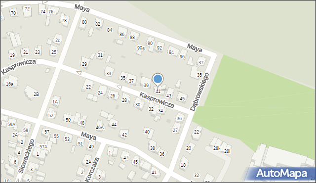 Kościan, Kasprowicza Jana, 41, mapa Kościan