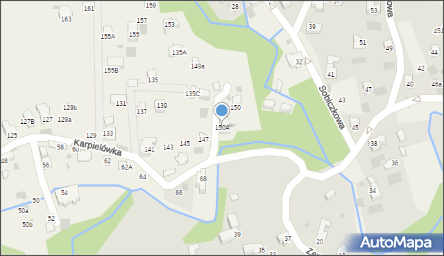 Kościelisko, Karpielówka, 150A, mapa Kościelisko